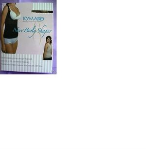 Kymaro Black Body Shaper Top Slimmer microfiber.